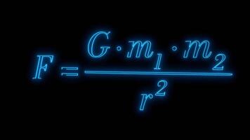 Newton's Law of Universal Gravity Formula video