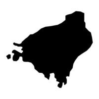 paita comuna mapa, administrativo división de nuevo Caledonia. ilustración. vector