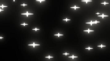 abstrait mouvement Contexte. pluie de scintillement étoiles. cool 4k effets video