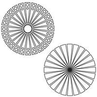 Clipart circular pattern design element vector