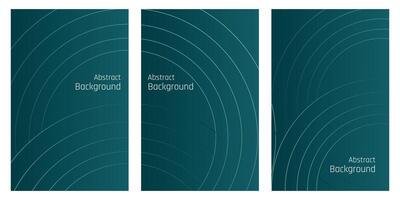 three vertical banners with a circle pattern vector