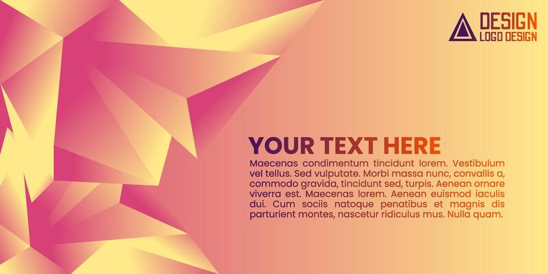 abstract background with triangles and place for text
