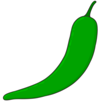 vert le Chili illustration png