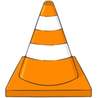 traffic cone icon illustration png