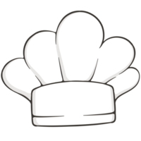 chef hat icon cartoon illustration png