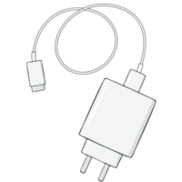 téléphone chargeur illustration png