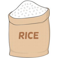 Illustration von ein Sack von Reis png