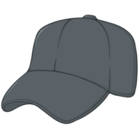 noir base-ball casquette illustration png