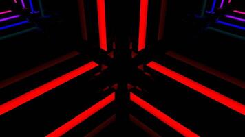 Rainbow Neon Moving Effect Background VJ Loop in 4K video