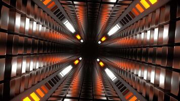 Orange and White Abstract Energy Tunnel Background VJ Loop in 4K video