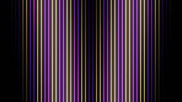 violet et Jaune descendant interminable néon lignes Contexte vj boucle dans 4k video