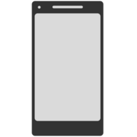 Smartphone mit Bildschirm Symbol transparent png