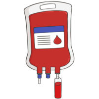 blood bag pack cartoon illustration png