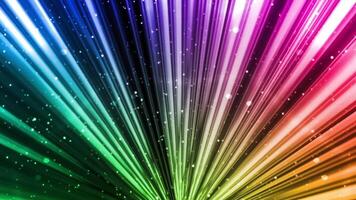 colourful light ray and particles background video