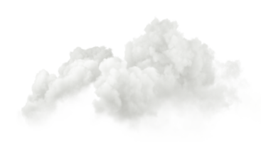 Sanft Wolken explodieren Formen ausgeschnitten isoliert transparent Hintergründe 3d Rendern png