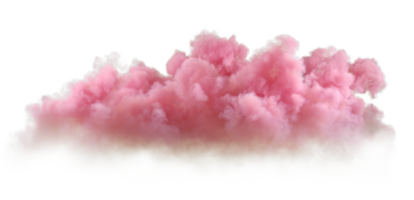 Soft pink clouds cutout backgrounds effect 3d rendering png