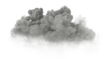 Rain cloudiness haze cutout transparent background 3drendering png