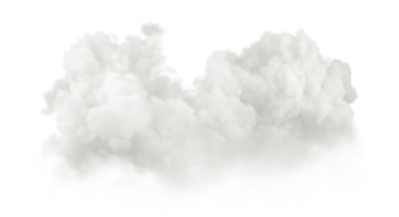 soyeux doux des nuages liberté formes 3d illustration rendre Couper arrière-plans png