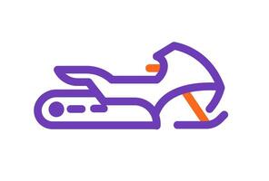 Snowmobile Icon Illustration vector