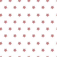 Starfish Seamless Pattern White Background vector