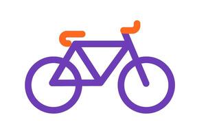 Minimalist Bicycle Icon Design vector