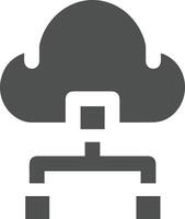 Cloud icon symbol image. Illustration of the hosting storage design vector