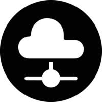 Cloud icon symbol image. Illustration of the hosting storage design vector