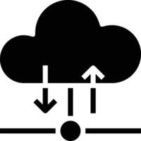 Cloud icon symbol image. Illustration of the hosting storage design vector