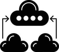 Cloud icon symbol image. Illustration of the hosting storage design vector