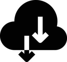 Cloud icon symbol image. Illustration of the hosting storage design vector