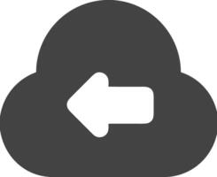 Cloud icon symbol image. Illustration of the hosting storage design vector