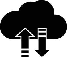 Cloud icon symbol image. Illustration of the hosting storage design vector