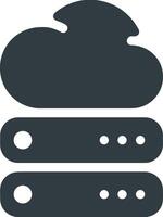 Cloud icon symbol image. Illustration of the hosting storage design vector