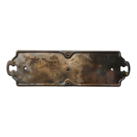 metal rusty plate with rivets png