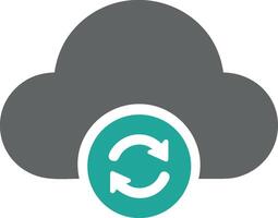 Cloud icon symbol image. Illustration of the hosting storage design vector