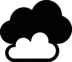 Cloud icon symbol image. Illustration of the hosting storage design vector