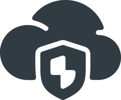 Cloud icon symbol image. Illustration of the hosting storage design vector