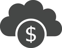 Cloud icon symbol image. Illustration of the hosting storage design vector