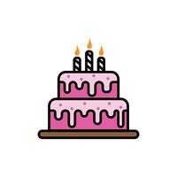 cake icon logo vector