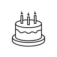 cake icon logo vector