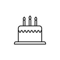 cake icon logo vector