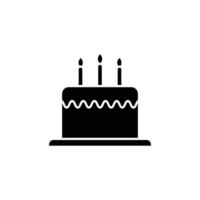 cake icon logo vector