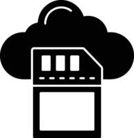 Cloud icon symbol image. Illustration of the hosting storage design vector