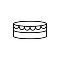 cake icon logo vector