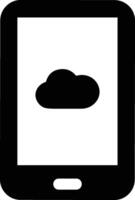 Cloud icon symbol image. Illustration of the hosting storage design vector