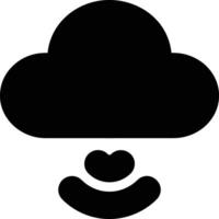 Cloud icon symbol image. Illustration of the hosting storage design vector