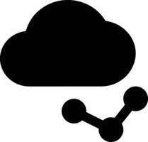 Cloud icon symbol image. Illustration of the hosting storage design vector