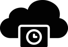 Cloud icon symbol image. Illustration of the hosting storage design vector