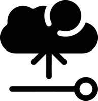 Cloud icon symbol image. Illustration of the hosting storage design vector