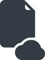 Cloud icon symbol image. Illustration of the hosting storage design vector